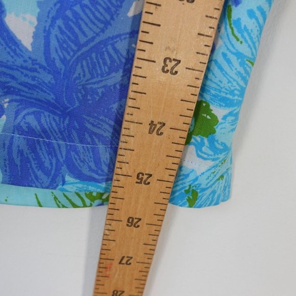 Talbots Shirt Women Size Small Blue Floral Top Blouse Sequin Boho Allover Tencel - Picture 5 of 8